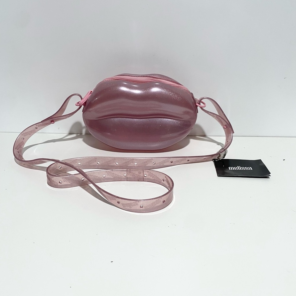 Melissa Rose Glitter Lips Bag Crossbody Belt Bag - Picture 4 of 11